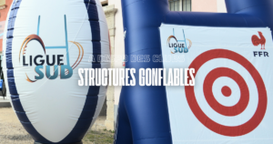 Des structures gonflables et barnums à disposition des clubs !